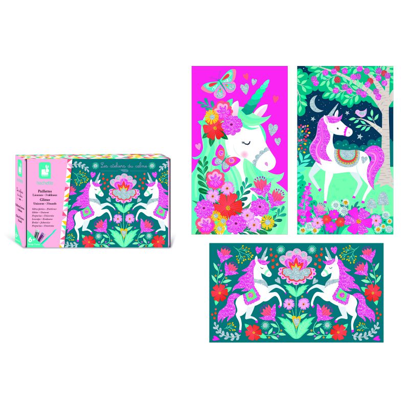 kit paillettes licornes - à partir de 6 ans