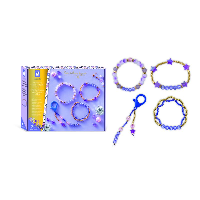 3 bracelets et un accessoire de star de la pop