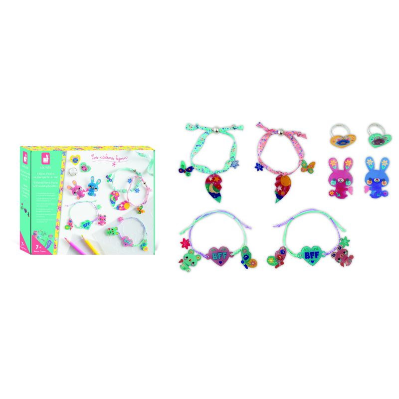 8 bijoux d'amitié en plastique à créer