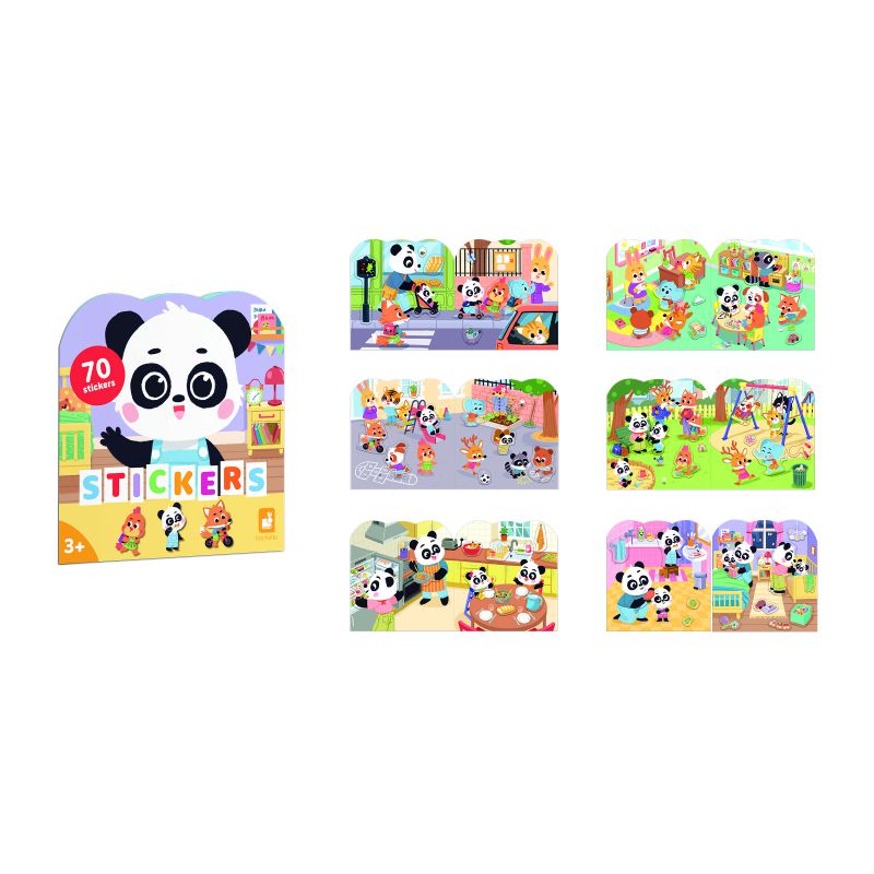 carnet d'autocollants - ma journée