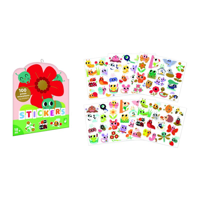 100 autocollants - les petites bêtes