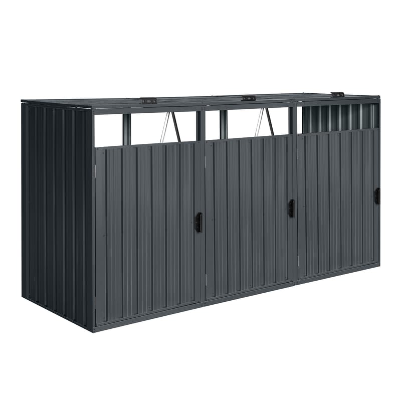 Cache poubelles Owen modulaire XL 3x240L