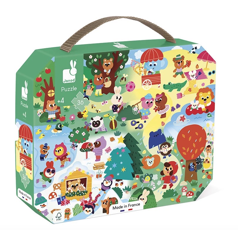 Puzzle 36 pieces Les 4 saisons