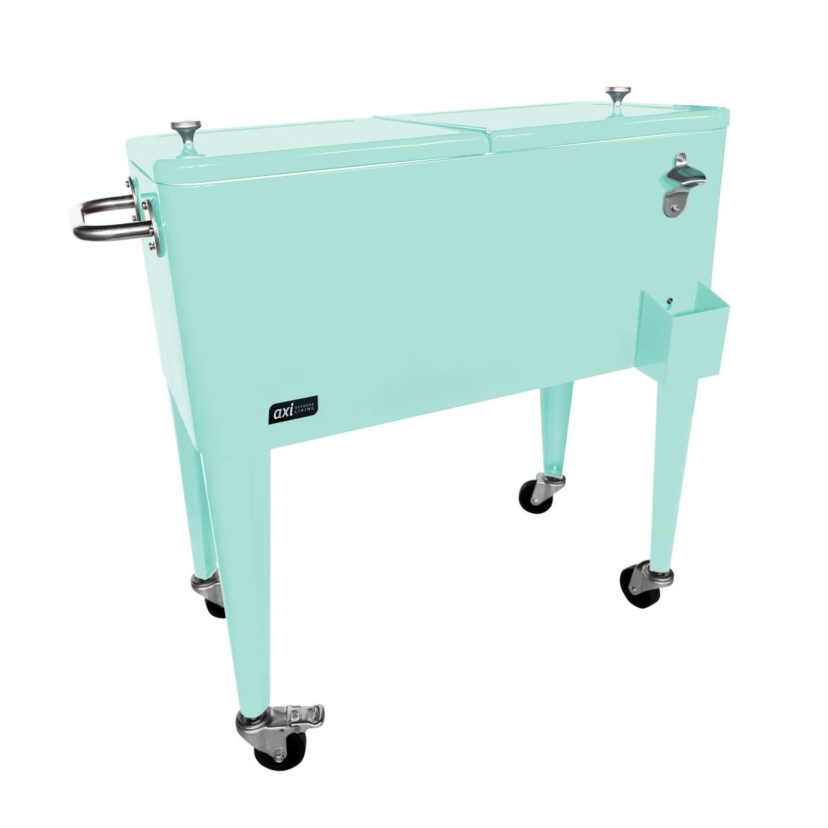 Glacière rétro 76L couleur menthe