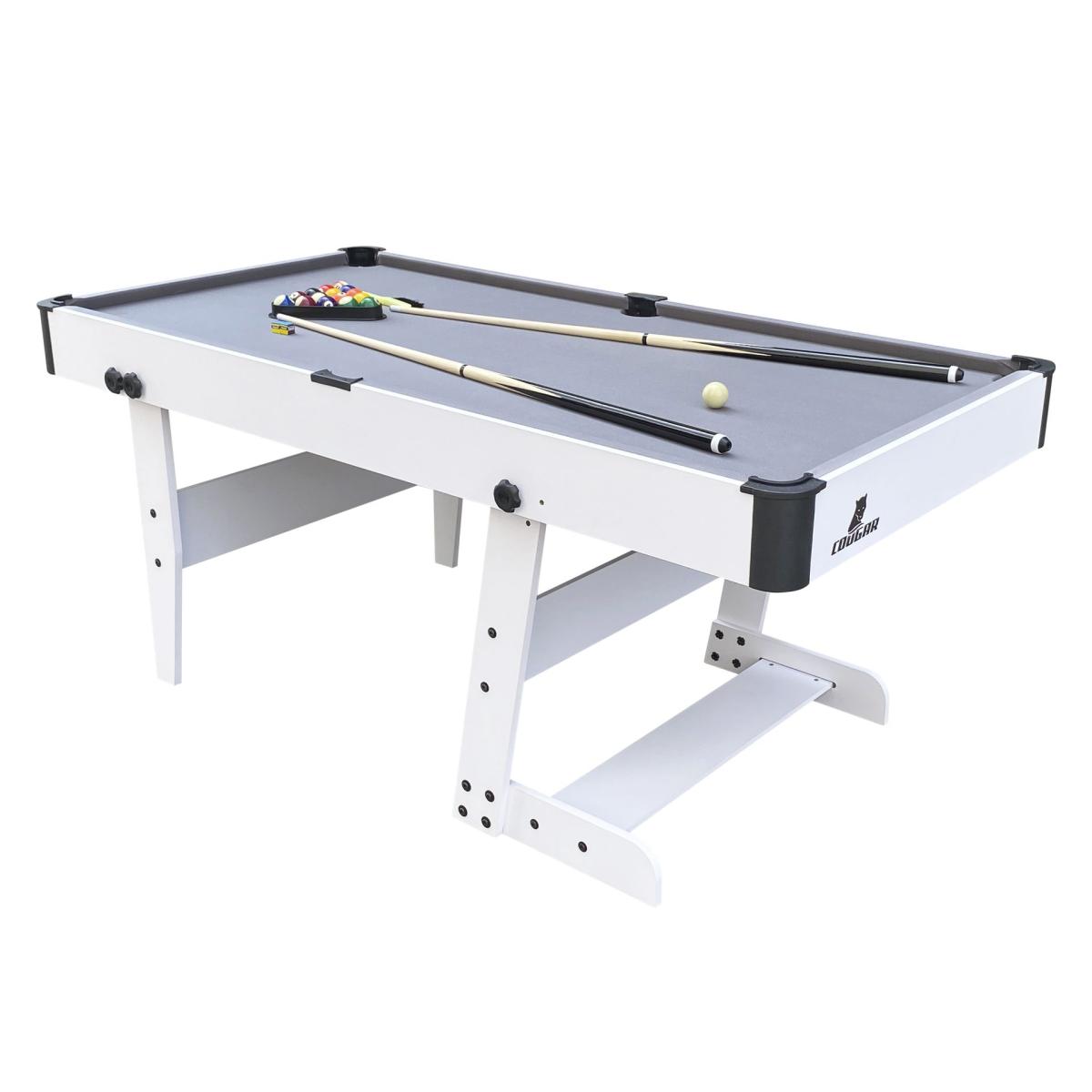 Table de billard pliable Hustle L blanche
