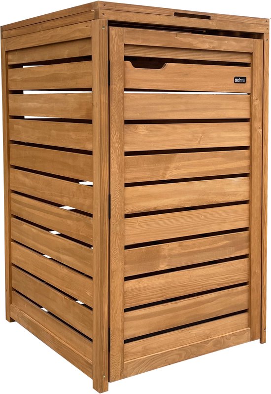 Bac conteneur bois Lex marron 1x240L