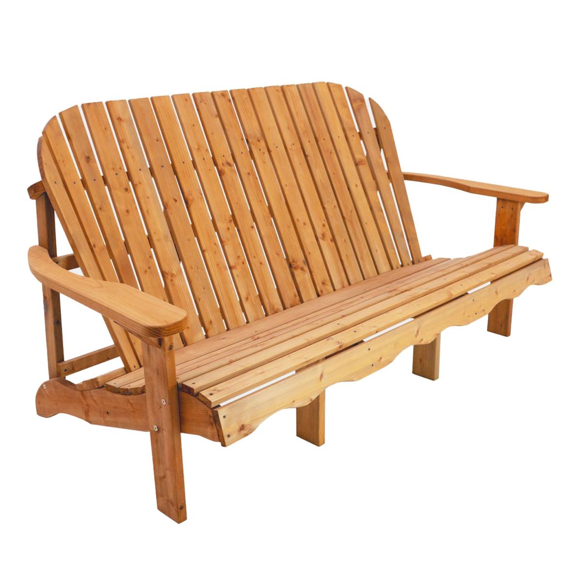 Banc jardin bois Isabelle 170 cm marron