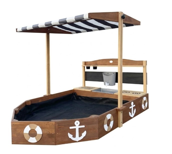 Bac à sable bateau Dora avec auvent