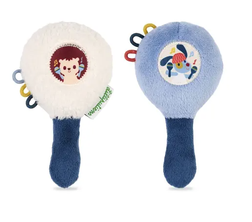 Duo de hochet maracas en peluche