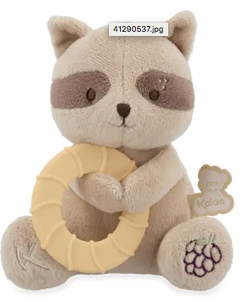 Peluche Raton Laveur avec Anneau de Dentition Refrigerant