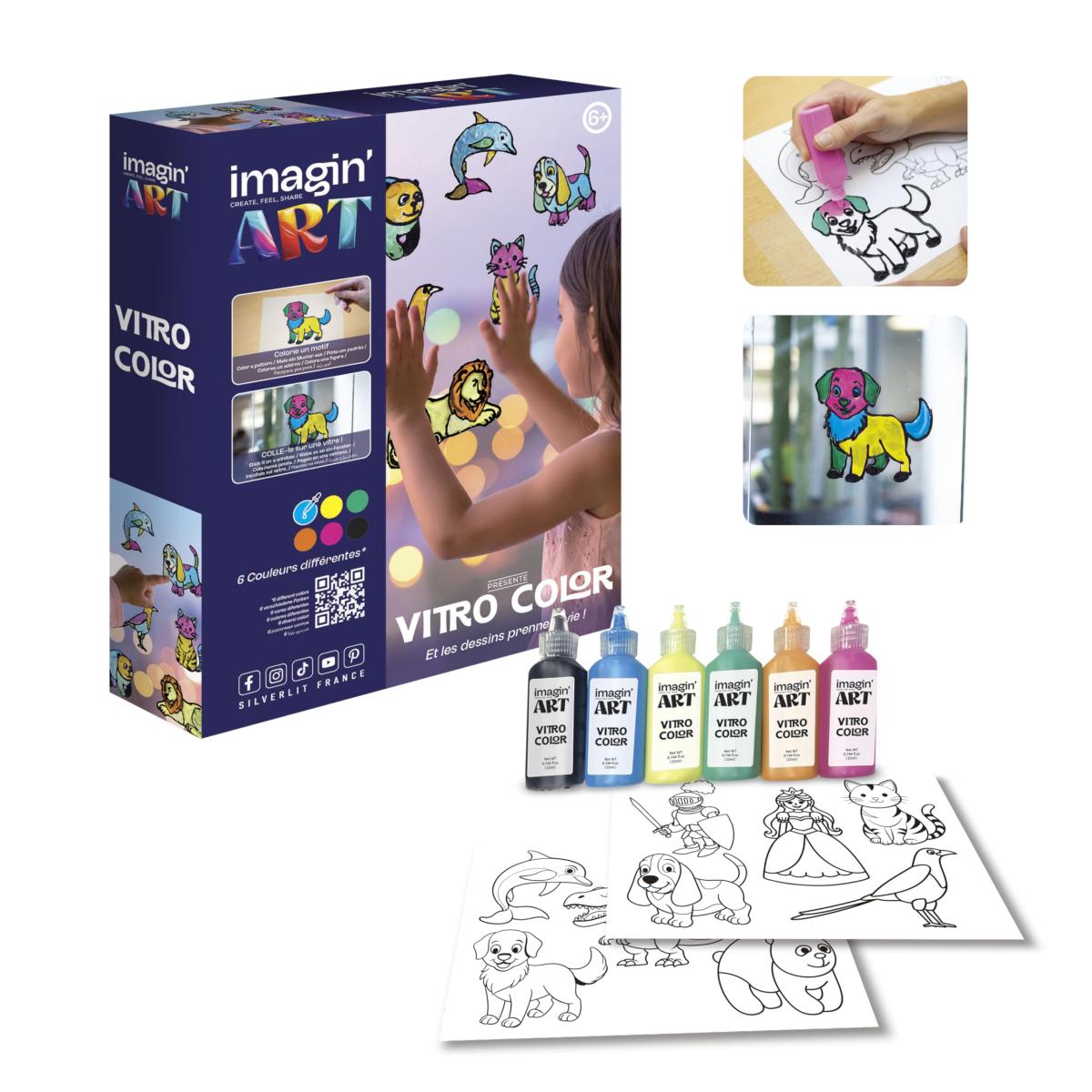 Imagin'Art - Vitro Color - Kit Créatif Peinture sur Vitres