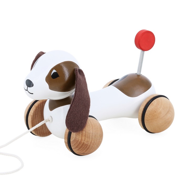 chien à traîner Sot-Six en bois