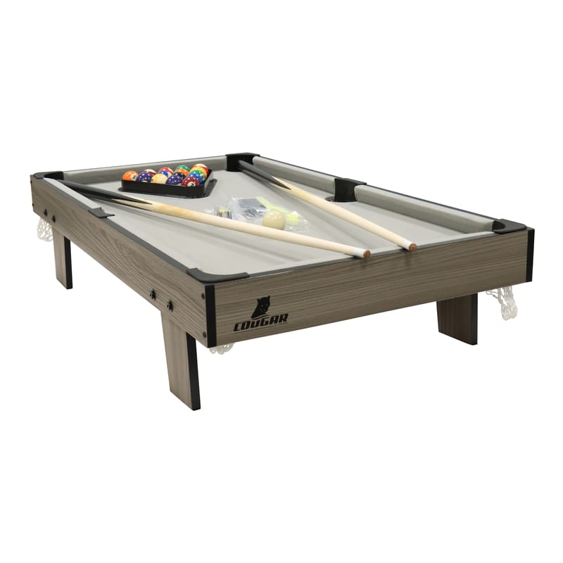Mini billard - 3 ft - chêne-gris