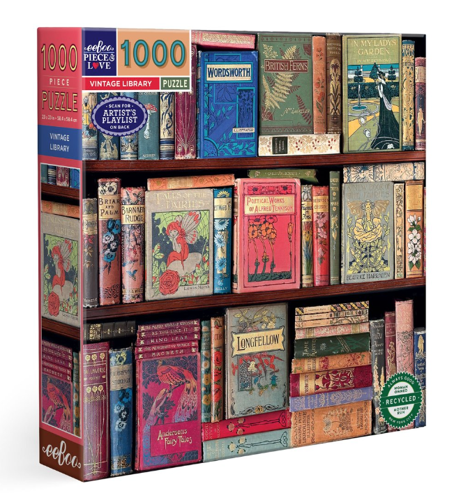 Puzzle 1000 Pieces - Vintage library