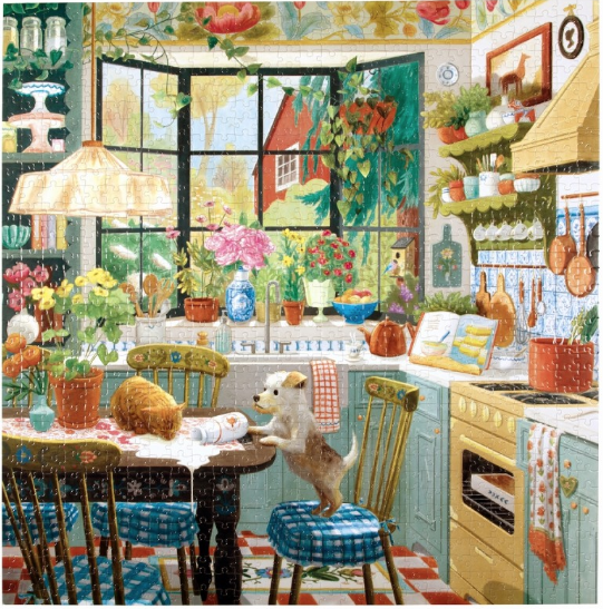 Puzzle 1000 pieces - Springtime Kitchen