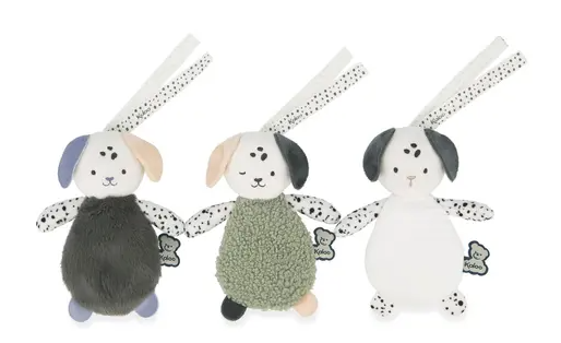 Doudous Sensoriels Chiots – Set de 3 Jouets d Eveil