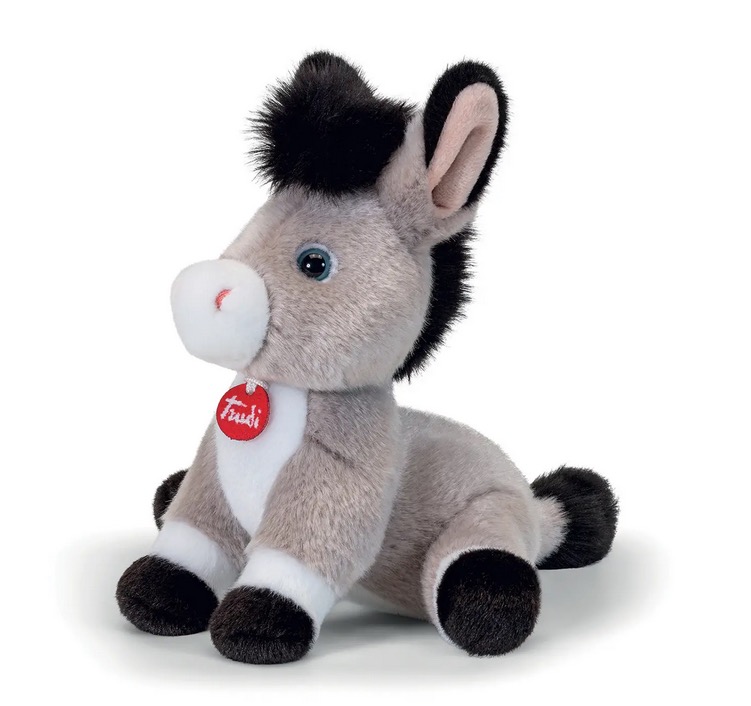 Peluche Cesar l ane gris taille S
