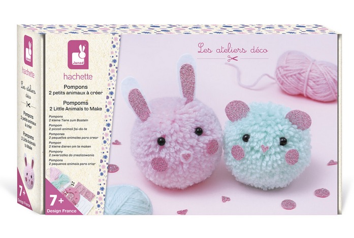 2 petits animaux pompons à créer