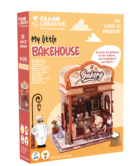 Vitrine bois 3D - Bakehouse