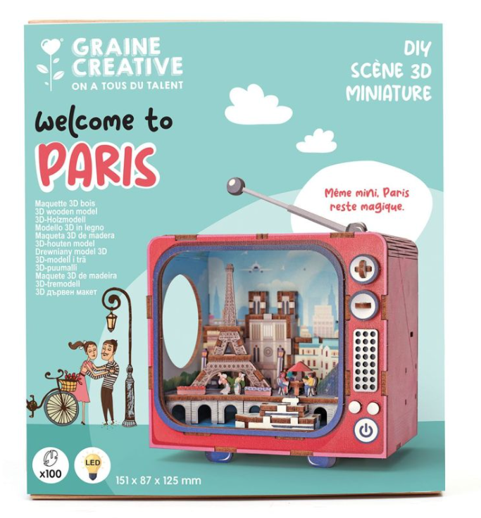 Maquette bois 3D - TV Paris