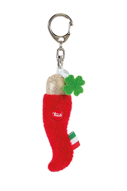 porte-clés peluche corne de chance 