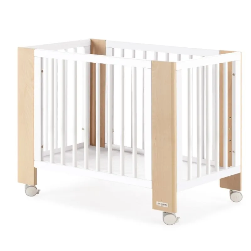 Minilit évolutif Converbaby 90x50 Blanc/Bois