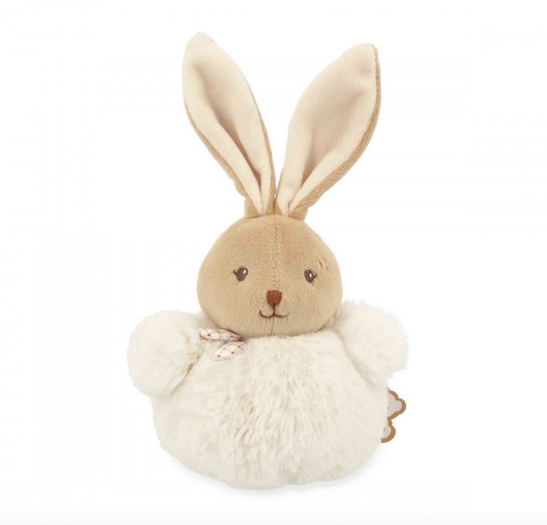 Pompon lapin Crème - 10 cm