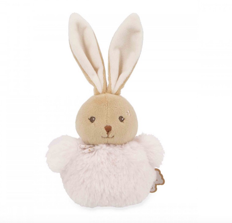 Pompon lapin Rose - 10 cm