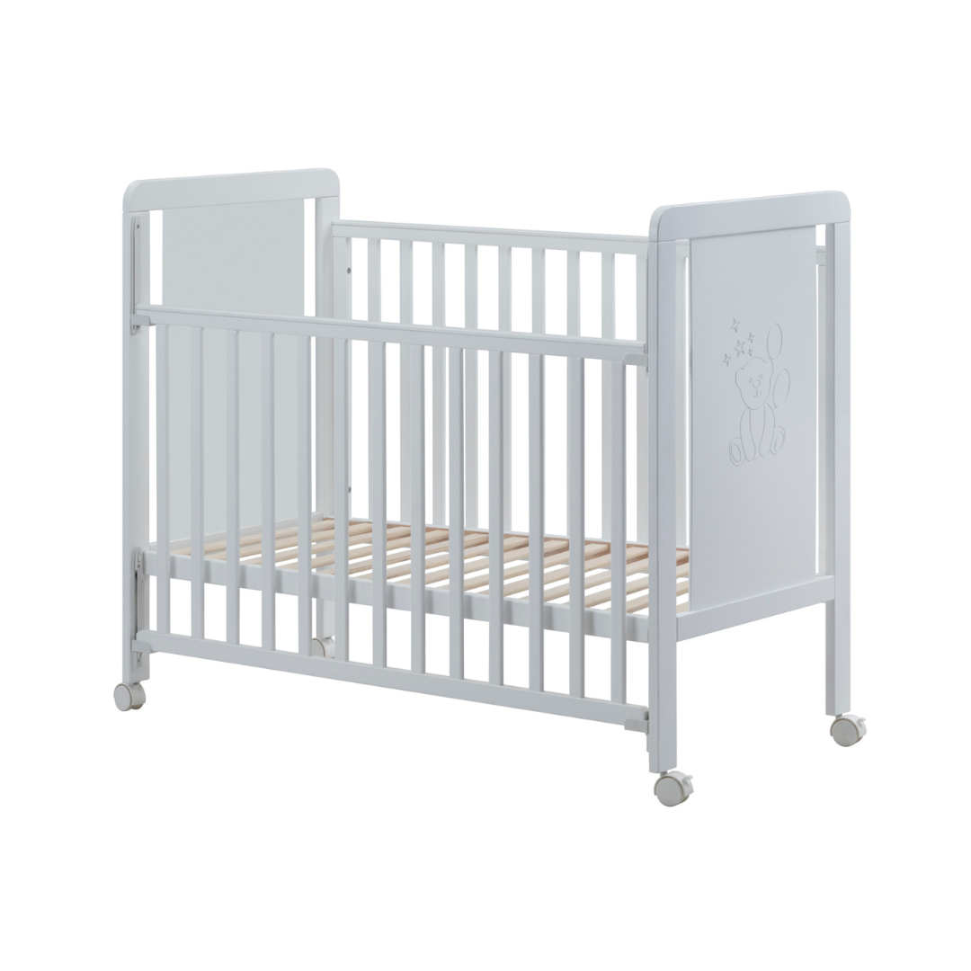 Lit bébé 120x60 cm - gris