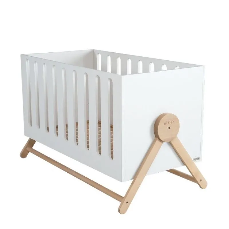 Lit Swing 140x70 Blanc/Bois