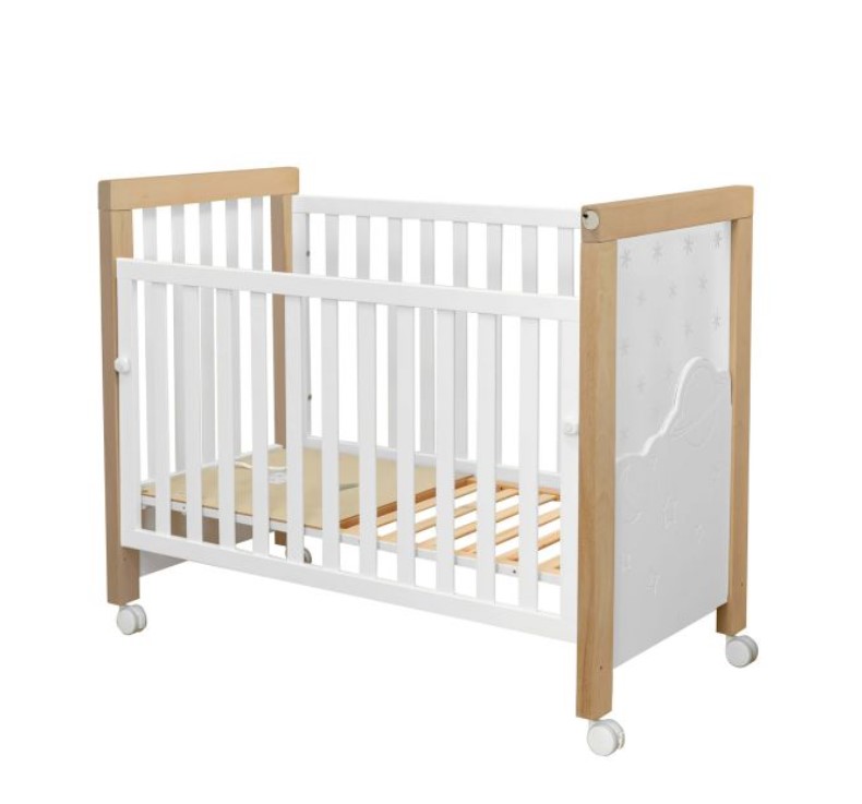 Lit Dolce Magic 120x60 Blanc/Bois