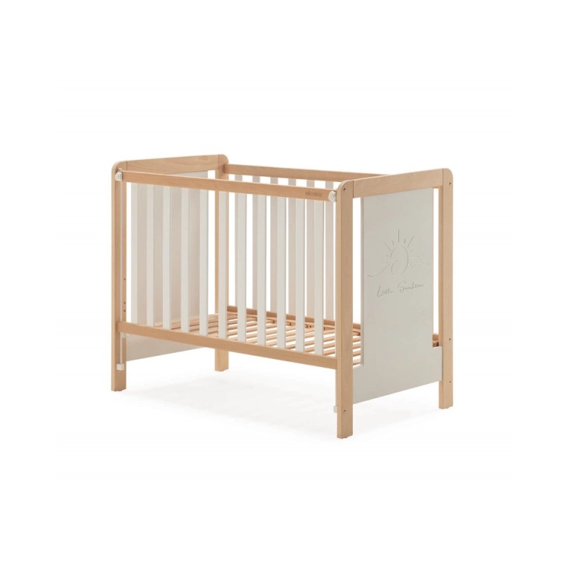Lit Luciana 120x60 Blanc/Bois