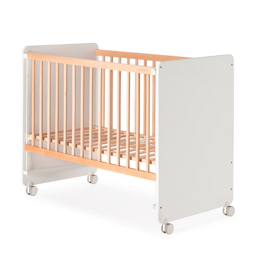 Lit Lupita 120x60 Blanc/Bois simple