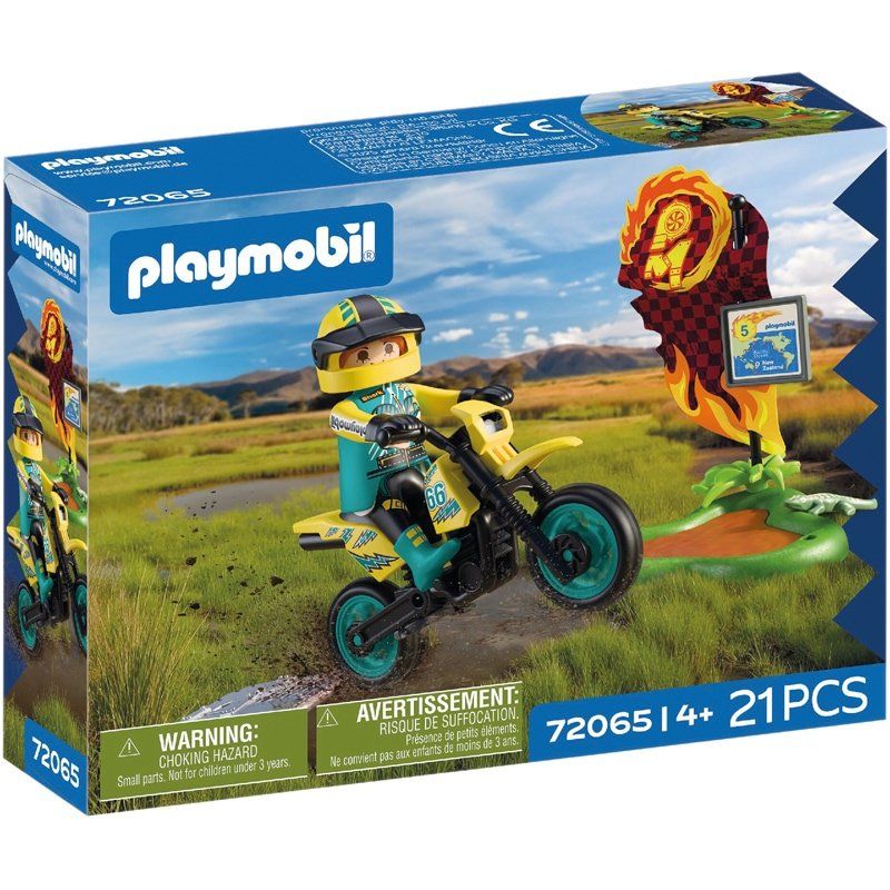 72065 Motocross rider & accessoires Playmobil
