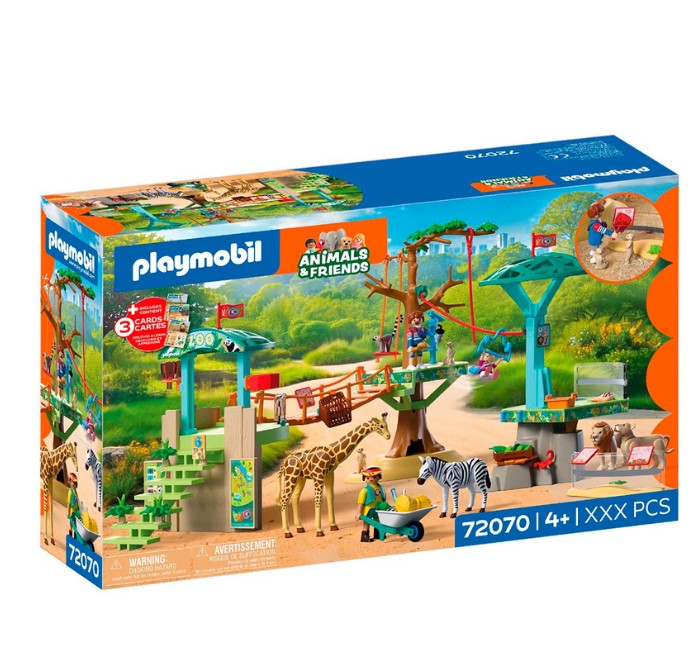 72070 Zoo : Parc aventure au milieu des animaux sauvages Playmobil