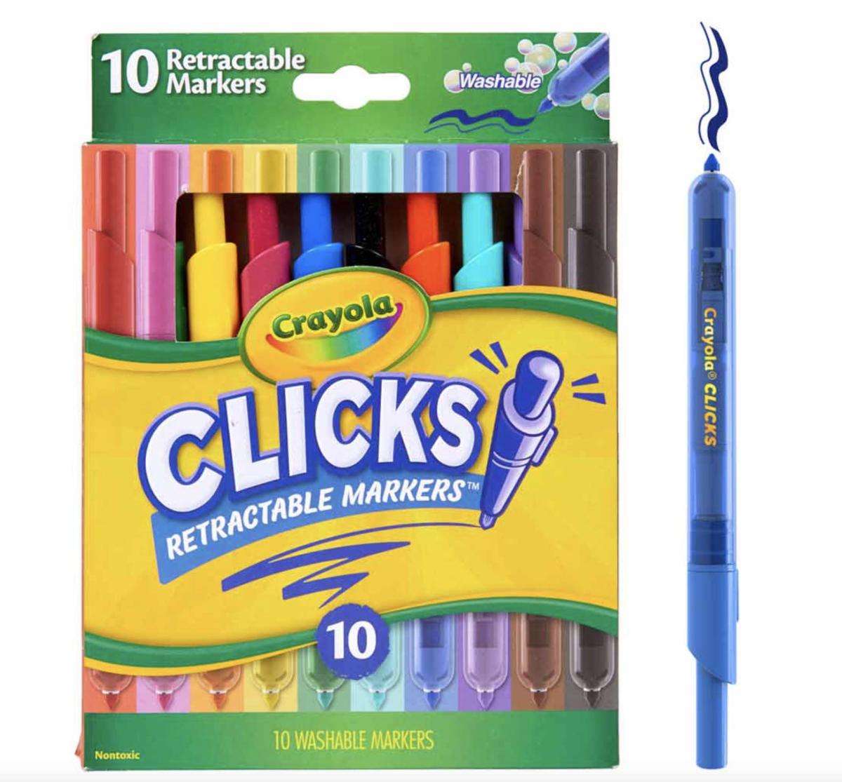 Crayola Marqueurs Clicks retractables 10 pcs