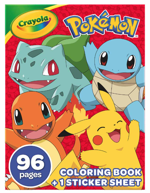 Cahier de coloriage et stickers Pokemon