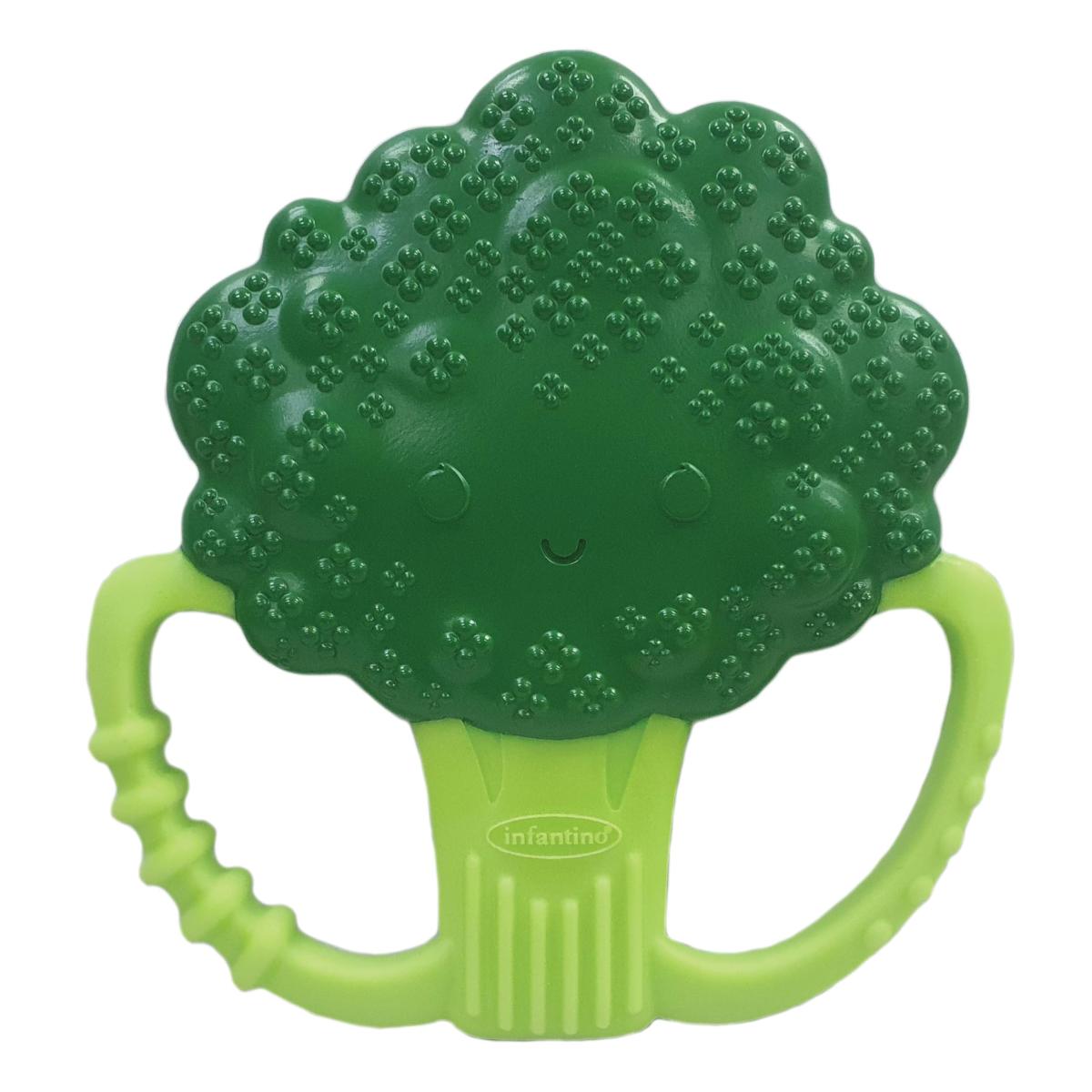 anneau de dentition en silicone - brocoli