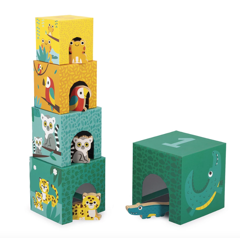 Tropik - Pyramide 5 cubes en bois