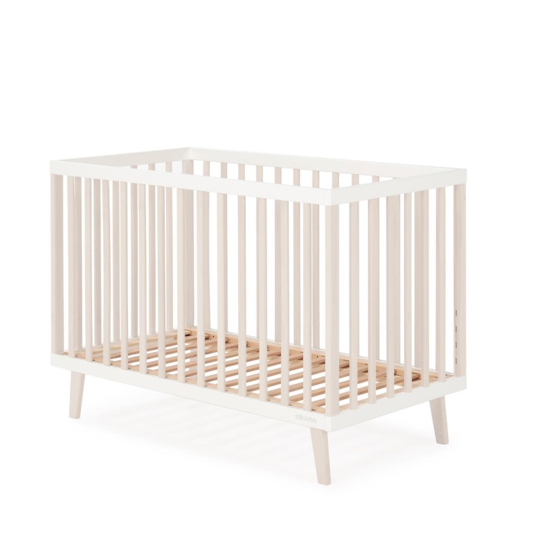 Lit Mencia 120x60 Blanc/Taupe