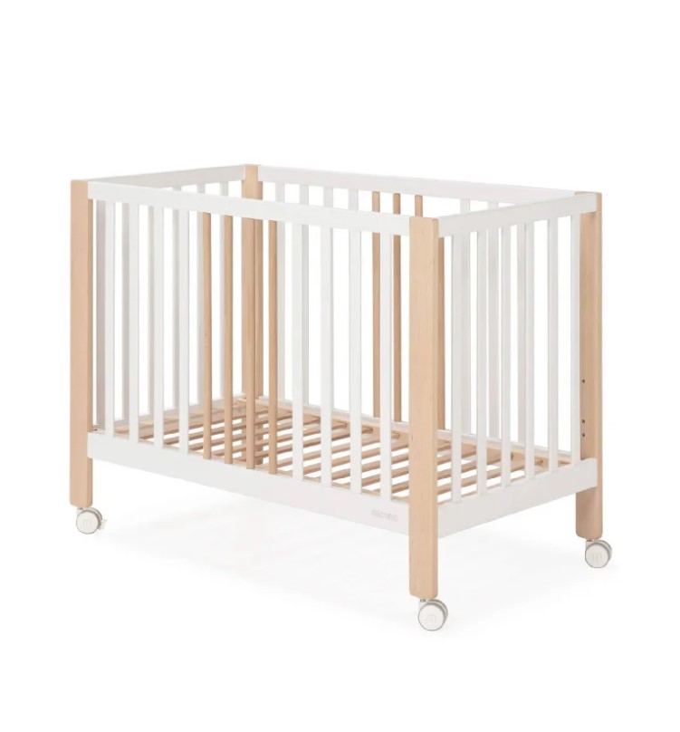 Lit Nayra 120x60 Blanc/Bois