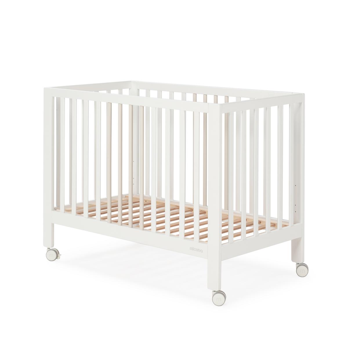 Lit Nayra 120x60 Blanc/Taupe