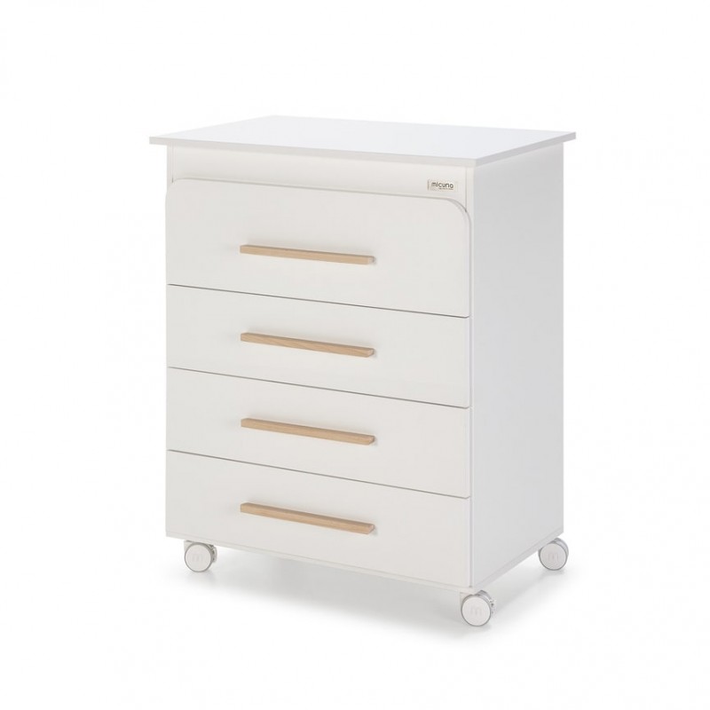 Meuble à langer Baignoire Trevi Blanc/Bois Étoiles Beige