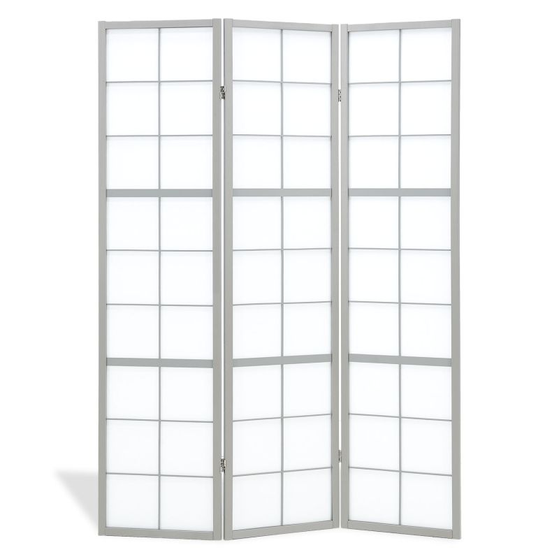 Paravent Gris Shoji 3 panneaux