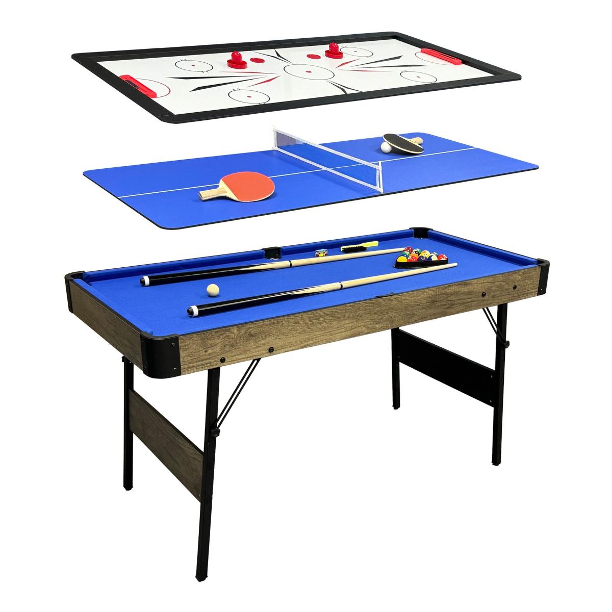 Table multi-jeux Cougar 3-en-1 mini chêne