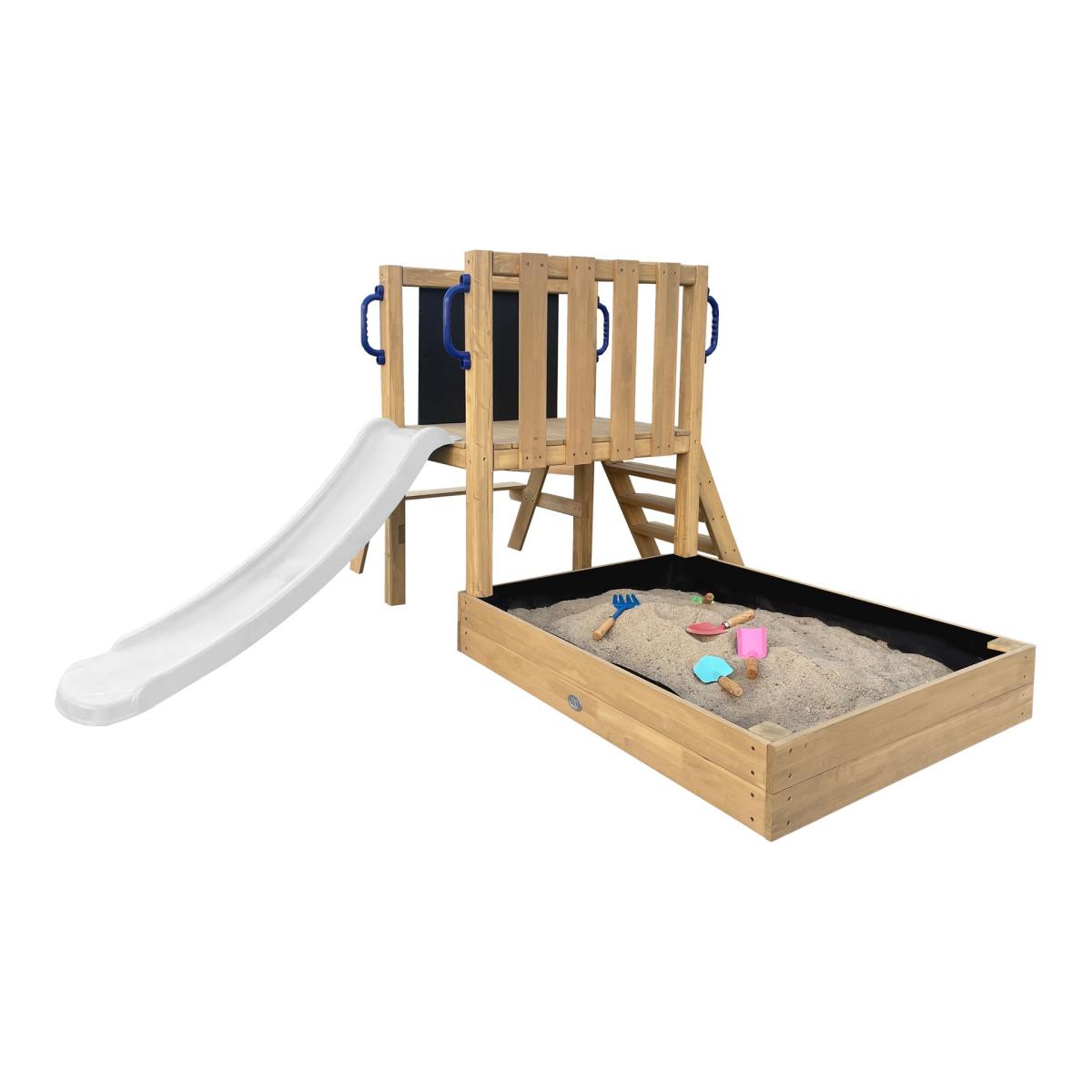 Tour Leah bac+salle pique-nique toboggan blanc