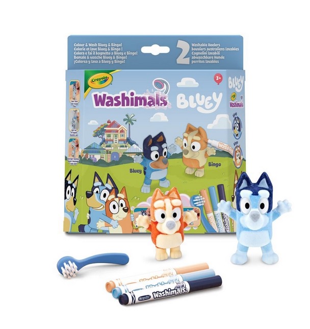 Washimals Set de 2 personnage Bluey et Bingo