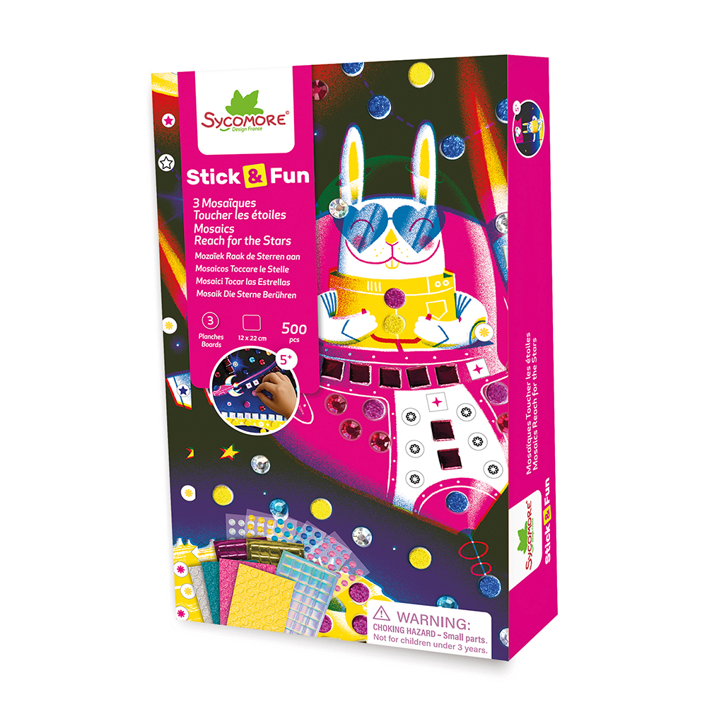 Stick'N Fun - 3 Mini Mosaïques - Toucher les étoiles