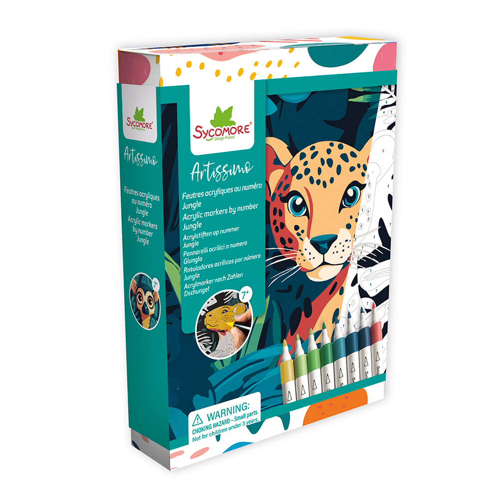 Artissimo - PM Feutres par numéro - Jungle
