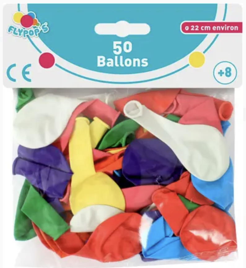 Ballons colores a gonfler